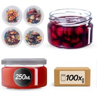 Słoiki na przetwory Denia 250ml 100szt fi 82 mm + wieczko "Grzyb akwarela"