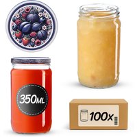 Słoiki na przetwory Gera 350ml fi 66 mm 100szt + wieczko Owocowy bukiet