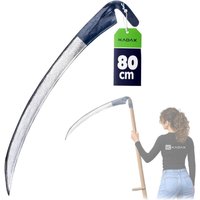 Kosa ogrodowa metalowa Civita 80 cm, niebieska