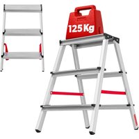 Drabina aluminiowa dwustronna Telti 3 stopnie