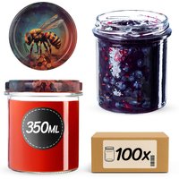 Słoiki na przetwory Avila 350ml fi 82 mm 100szt + wieczko Pszczoła
