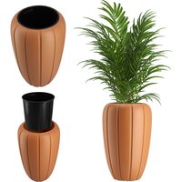 Donica na kwiaty z wkładem Pale 62 cm, terrakota