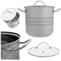 Garnek stalowy Sveg z pokrywką 6.6L
