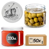 Słoiki na przetwory Sonka 330ml fi 82 mm 50szt + wieczko Pszczoła