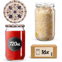 Słoiki na przetwory Niva 720ml fi 82 mm 48szt + wieczko Ceramics 3