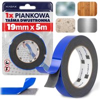 Taśma dwustronna piankowa PE Rheu 5 m x 19 mm 1 szt.