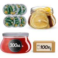 Słoiki na przetwory Raja 300ml fi 82 mm 100szt + wieczko Kompozycja ogórkowa