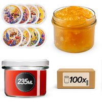 Słoiki na przetwory Tartu 235ml fi 82 mm 100szt + wieczko Bee of the field
