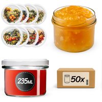 Słoiki na przetwory Tartu 235ml fi 82 mm 50szt + wieczko Fruit heart