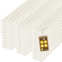 Plastikowe kolce Tosta przeciw ptakom 4,5 x 50 cm białe 30 szt.