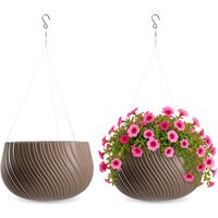 Doniczka wisząca z wkładem Rucas 29 cm, beż