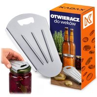 Otwieracz do słoików i butelek Arradon 16 x 9.5 cm stalowy