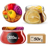 Słoiki na przetwory Raja 300ml fi 82 mm 50szt + wieczko Warzywa