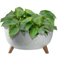 Misa na kwiaty z nóżkami Mably 47 cm szary beton