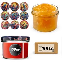 Słoiki na przetwory Tartu 235ml fi 82 mm 100szt + wieczko Ptaki