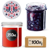Słoiki na przetwory Avila 350ml fi 82 mm 100szt + wieczko Kurpie