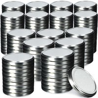 Metalowe wieczka do słoików Valsta 200szt fi 66 mm srebrne