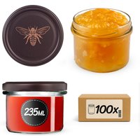 Słoiki na przetwory Tartu 235ml fi 82 mm 100szt + wieczko Pszczoła