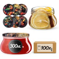 Słoiki na przetwory Raja 300ml fi 82 mm 100szt + wieczko Ptaki