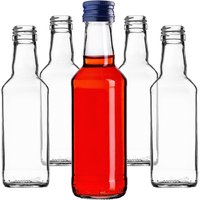 Szklana butelka Monopol 200ml z granatową zakrętką 50 szt.
