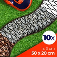 Kratka trawnikowa Montaron pod roboty koszące 47 x 20 cm czarna 10 szt.