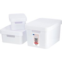 Pojemniki do przechowywania Curver Infinity 4.5+11+17L białe gładkie