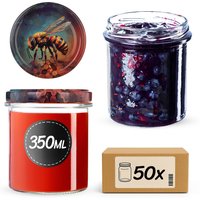 Słoiki na przetwory Avila 350ml fi 82 mm 50szt + wieczko Pszczoła