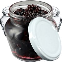 Słoiki Kemi 200ml 100szt fi 66 mm + wieczka białe