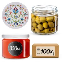 Słoiki na przetwory Sonka 330ml fi 82 mm 100szt + wieczko Kaszuby