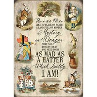 Alice in Wonderland - As Mad as a Hatter Metal Sign at Kaleidoscope Catalogue Alice in Wonderland - As Mad as a Hatter Metal Sign.