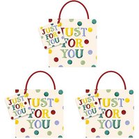 Emma Bridgewater 'Just for You' Polka Dot Set of 3 Small Gift Bags at Kaleidoscope Catalogue Emma Bridgewater 'Just for You' Polka Dot Set of 3 Small Gift Bags.