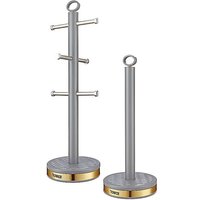 Empire 6 Cup Mug Tree & Towel Pole Set by Tower at Kaleidoscope Catalogue Empire 6 Cup Mug Tree & Towel Pole Set by Tower.