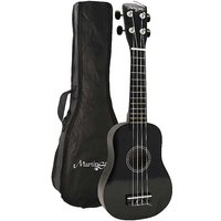 Martin Smith Soprano Ukulele with Case & Beginners Guide - Black at Kaleidoscope Catalogue Martin Smith Soprano Ukulele with Case & Beginners Guide - Black.