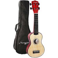 Martin Smith Soprano Ukulele with Case & Beginners Guide - Natural at Kaleidoscope Catalogue Martin Smith Soprano Ukulele with Case & Beginners Guide - Natural.