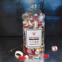 Personalised Jar of Edible Anatomy Sweets at Kaleidoscope Catalogue Personalised Jar of Edible Anatomy Sweets.