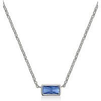Radley Silver Tone Rectangle Blue Stone Necklace at Kaleidoscope Catalogue Radley Silver Tone Rectangle Blue Stone Necklace.