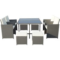 Royalcraft Cannes Grey 8 Seater Cube Set Royalcraft Cannes Grey 8 Seater Cube Set