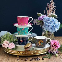 Sara Miller London Portmeirion Chelsea Porcelain Tea Cup & Saucer Set at Kaleidoscope Catalogue Sara Miller London Portmeirion Chelsea Porcelain Tea Cup & Saucer Set.