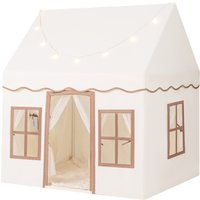 Indoor Kids Playhouse - Beige & Brown