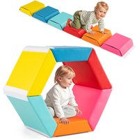 Colorful Exercise Tumble Mat for Kids - Pink