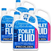 Blue Toilet Chemical Fluid Solution Cleaner - Blue / 4