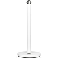 Kitchen Roll Holder Stainless Steel Paper Towel With Holder Non Slip Base - White