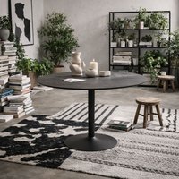Ibiza Matt Ash Round Dining Table - Grey