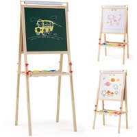 Double-sided Kids Easel - Brown