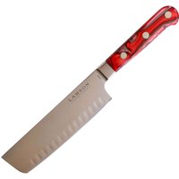 7″ Premier Forged Nakiri (Vegetable) Knife with Kullenschliff (Granton) Edge