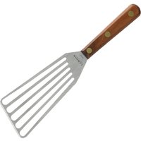 Chef's Slotted Turner with Walnut Handle - 3″ x 6″ or 4″ x 9″ LEFT OR RIGHT HAND