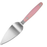 Vintage 4″ Pie/Cake Server, Serrated Edge with Walnut, Black or Pink Handles