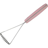 Vintage Mini Avocado and Potato Masher, Walnut, Black or Pink Handle