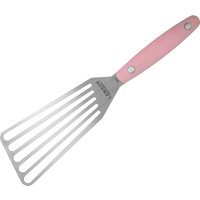 Vintage 3″ x 6″ Chef's Slotted Turner, Right or Left Hand, Walnut, Pink or Black Handle