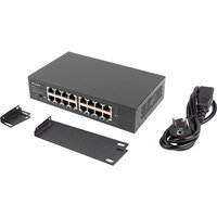LANBERG Switch RSGE 16-Port 1Gb unmanaged Gigab.Eth. 10/19"